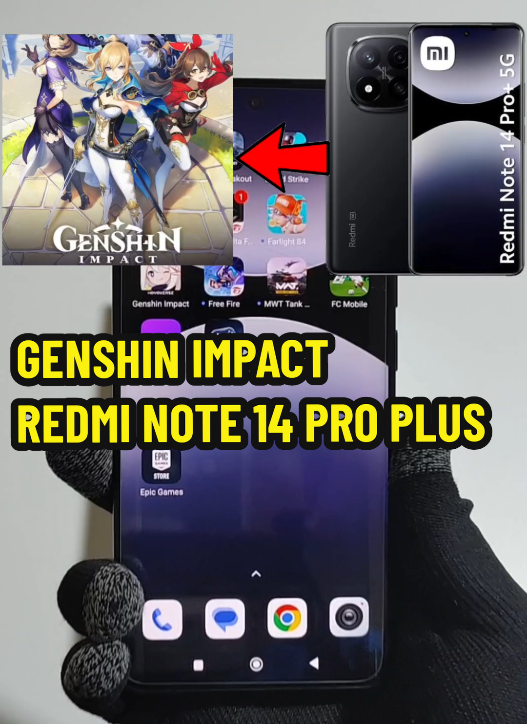 genshin impact en el redmi note 14 pro plus  #gensginimpact #redminote14proplus #juegosmobiles 