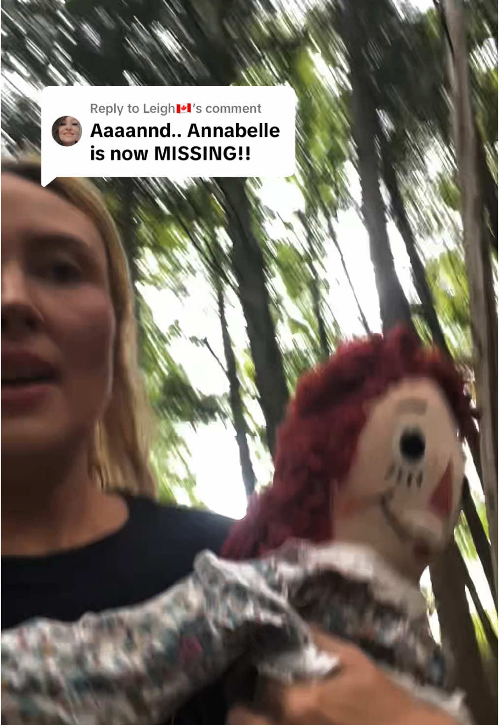 Replying to @Leigh🇨🇦 LMAO WHY AM I LIKE THIS 😭💀 #annabelle #annabelledoll #annabellemissing #theconjuring #edandlorrainewarren #lorrainewarren #paranormaltiktok #paranormalvideos 