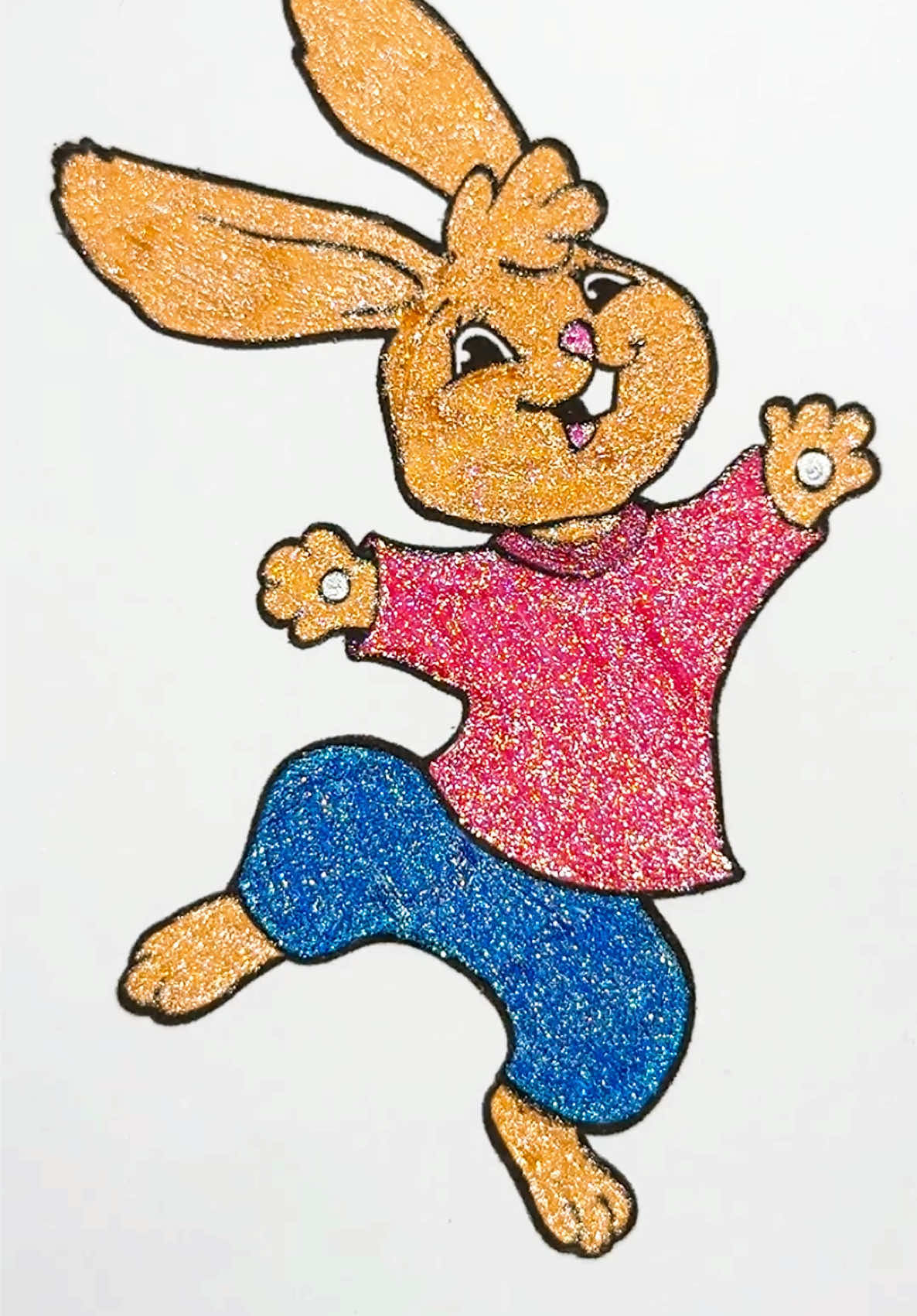 🐇 #glitterpens #glittercoloring #colouring #asmrsounds #satisfying #relaxante 