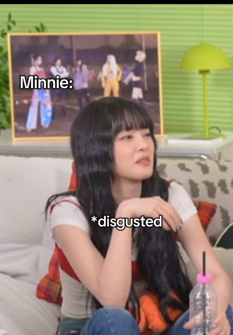 Minnie’s face of pure disgust is hilarious😂😭  #idle #miyeon #funny #aegyo #gidle #neverland #kpop 