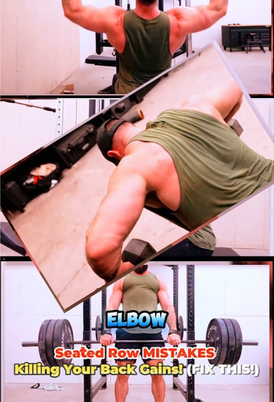 Seated Row Mistakes Killing Your Back Gains! (Fix This!) #bodybuilding #Fitness #backworkout #fitnesstips #gymmistakes #backday #gym 
