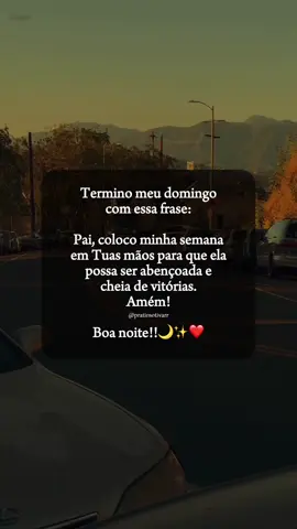Boa noite! Termino meu domingo com essa frase… 🌙✨❤️ . . . . . . . #frases #mensagens #frasesparastatus #boanoite🌙 #statusdanoite #boanoiteamigos #frasedanoite #boanoiteee #fimdodia #boanoitecomdeus 