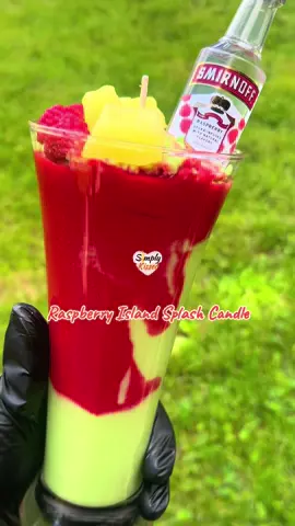 Raspberry Island Splash drink candle! #summerdrink #summerdrinkideas #summervibes☀️ #summertimefun #cocktails30sec #slushie #mixeddrinks #mixeddrink #drinktok #drinkideas #partyvibes #mocktailmagic #drinkaesthetic #frozendelight #slushyvibes 