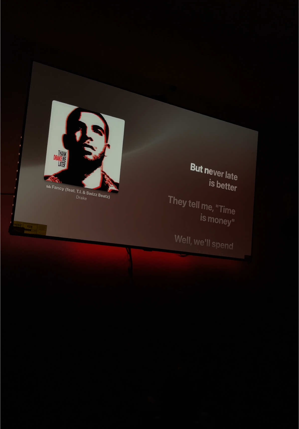Fancy (ft. T.I. & Swizz Beatz) - Drake #lyrics #television #fyp #applemusic 