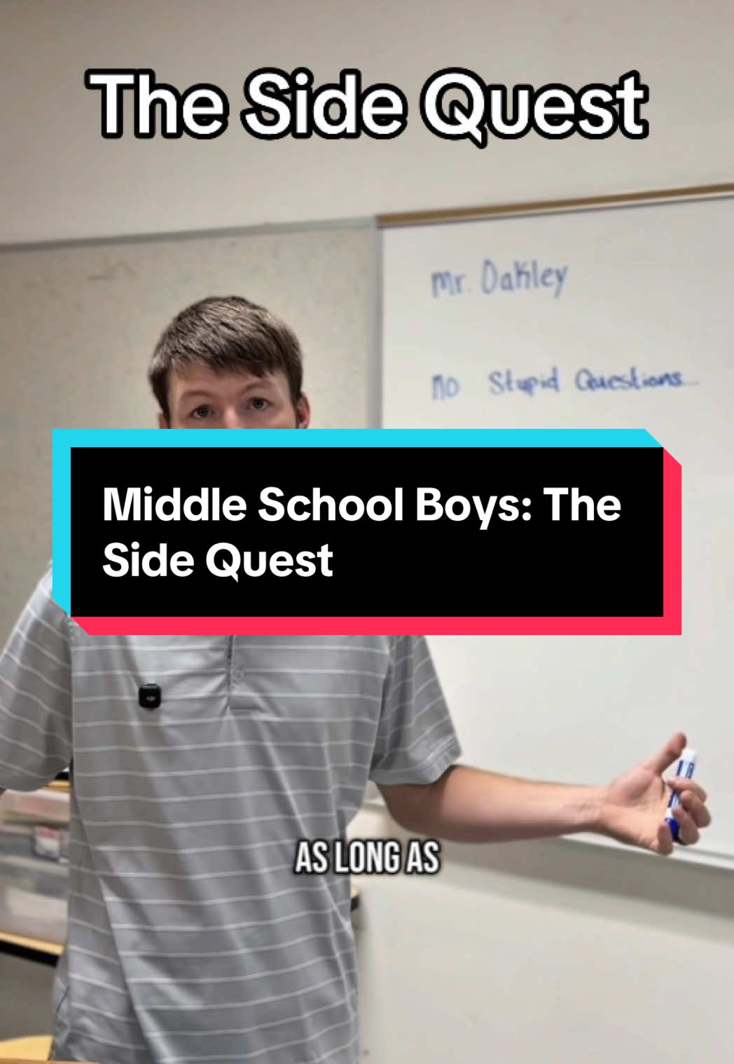 Anybody else’s students go on “Side Quests”? 😂😅 #middleschoolersbelike #middleschoolboysbelike #middleschoolboys #middleschool #middleschoolers #middleschoolteacher. #teacherfyp