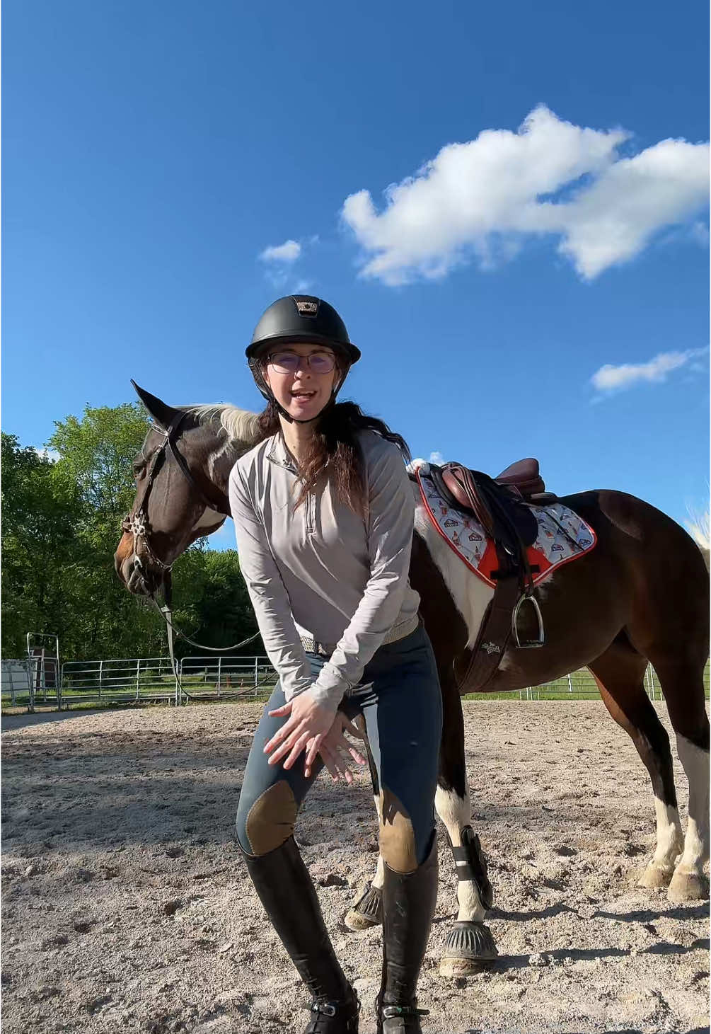 Pre ride vides 🤷‍♀️ #iaintgotnopantieson #fypシ #viraldance #equine #equestrian 