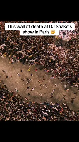 This wall of death at @DJ Snake’s show in Paris is insane.  Ft. his new song with @space_laces, “Reloaded,” that’s out now.  (🎥: DJ Snake) #djsnake #paris #bassmusic #trapmusic #electronicmusic 