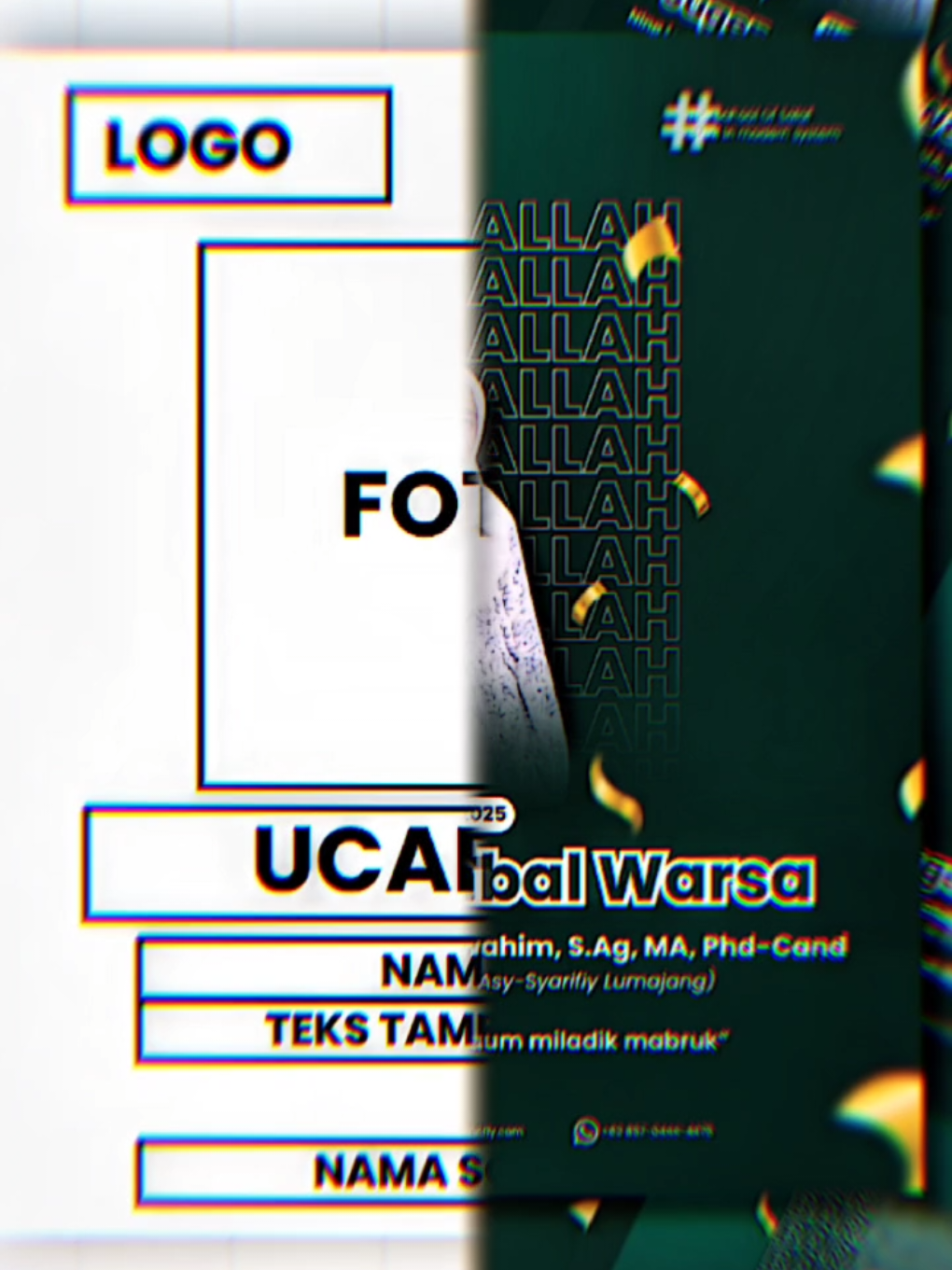 Layout Design Birthday Poster #layoutdesign #fyp #graphicdesign #desaingrafisindonesia #canva #aesthetic #canvadesignchallenge #desainergrafis 