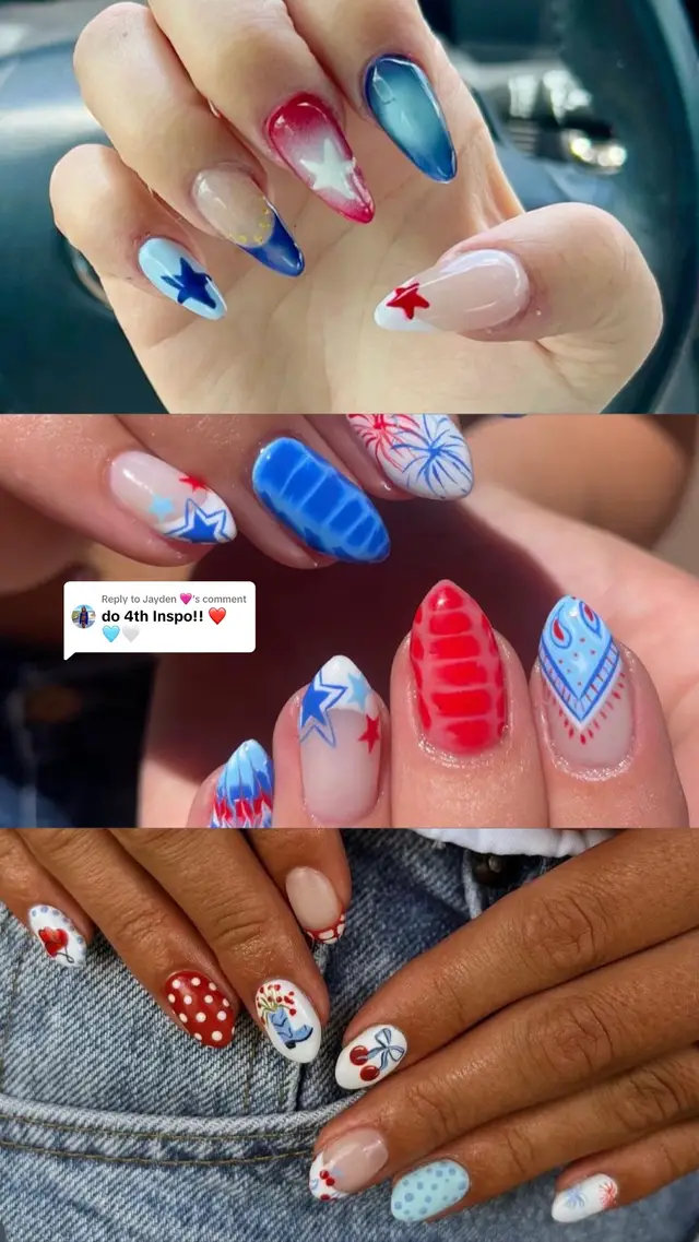 Replying to @Jayden 🩷 you ask & i’ll deliver - nails for the fourth !! 🇺🇸🫶🏻