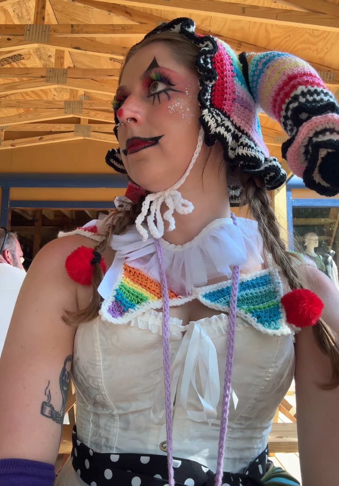 #jester #renaissancefestival #fypシ #clowncosplay #clowncostume #renfaire #renfaireoutfit #foryou #fypシ゚viral #foryoupage #fypシ゚ 