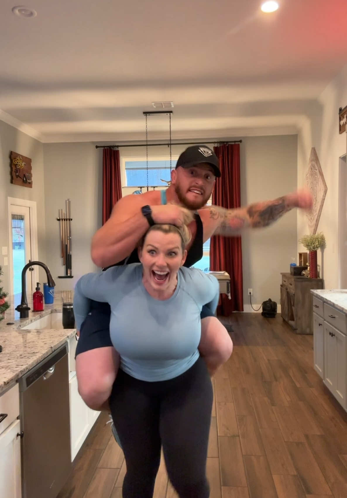 Never a dull moment in this house with him! #husbandwife #humor #relatable #fyp 