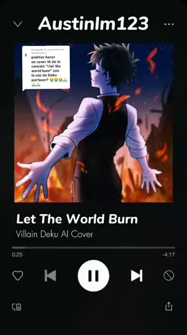 Respuesta a @shashisima_u Deku cantando Let The World Burn (Cover IA) #fyp #deku #letheworldburn #aicover #villaindeku #ai  #myheroacademia #mha #fypviral #viral 