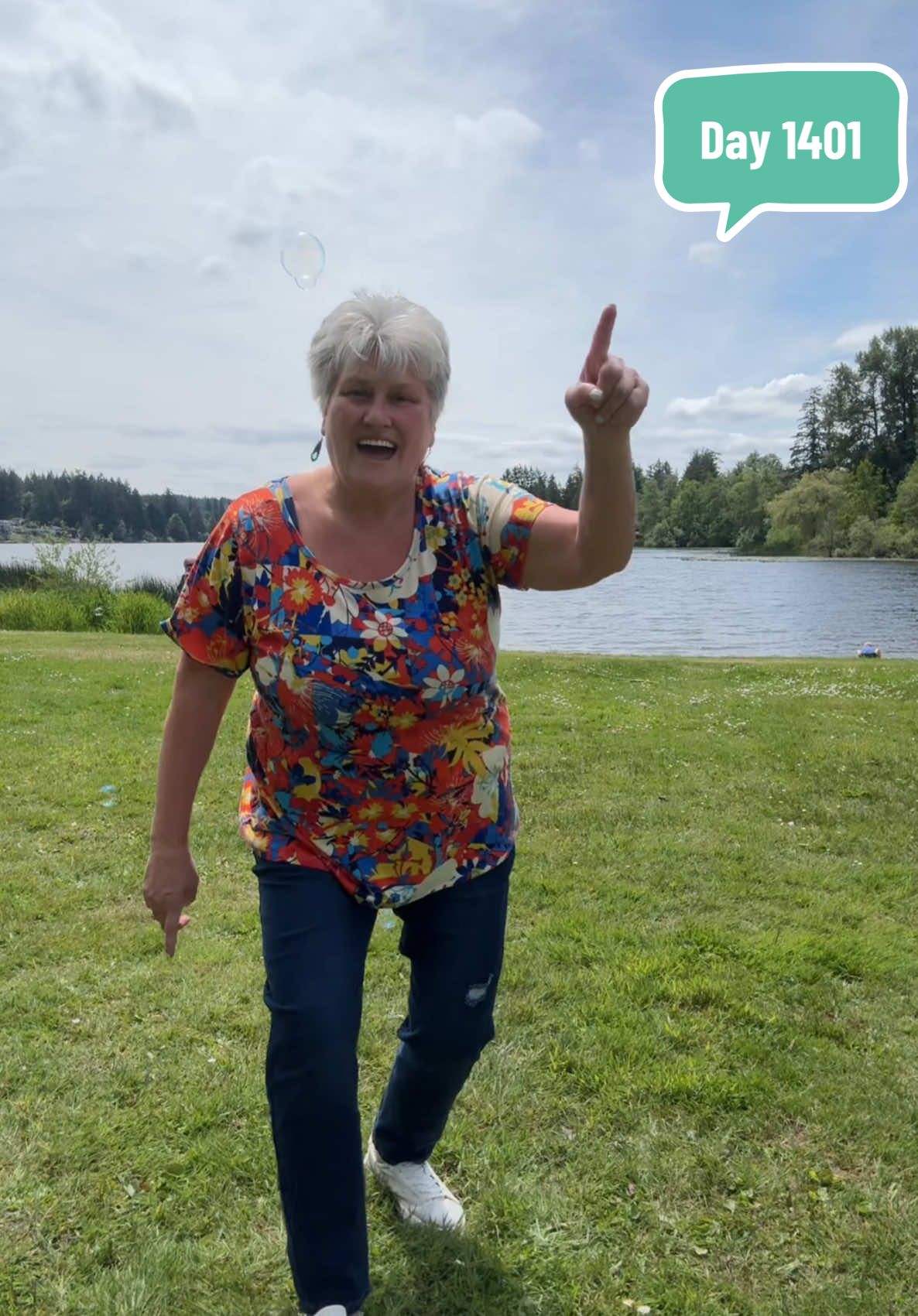 Day 1401 dancing to this song until my dance goes viral @50 Cent #dailydance #longlake #portorchardWA #lovegrama #gramacarolyn bubbles were a paid actor!