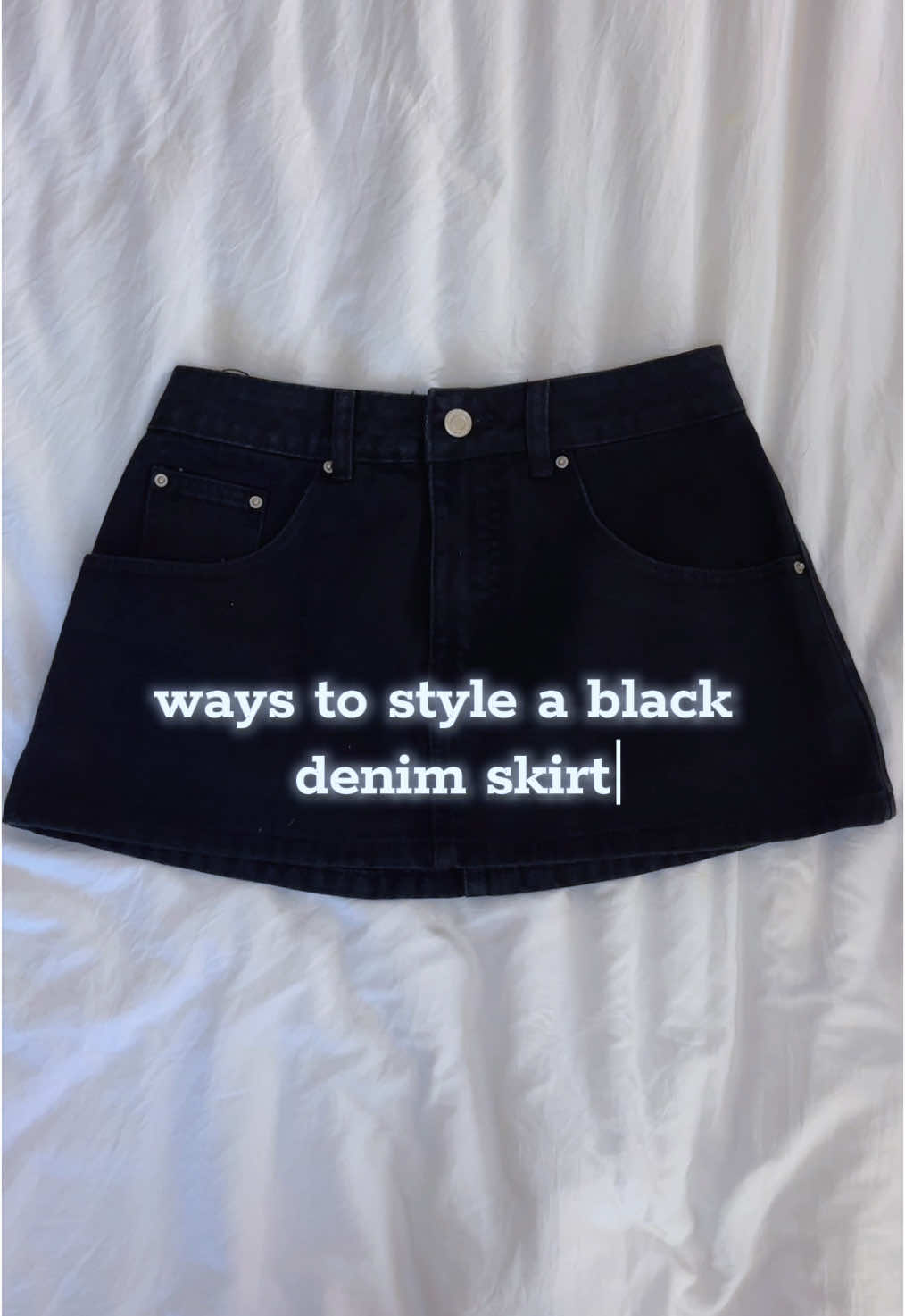 ✨🖤love this #denimskirt from @emmiolofficial #emmiol #outfitideas #OOTD #stylewithme #outfitinspo #outfit #denimskirt #blackdenimskirt #skirtoutfit #skirt