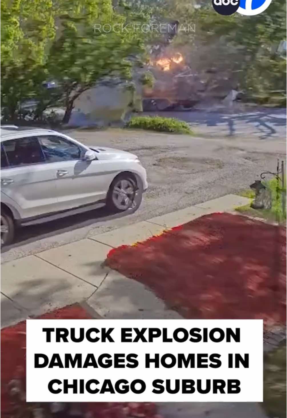 CRAZY VIDEO. A truck explosion damaged multiple homes in a Chicago suburb Saturday morning, according to police. The moment the explosion happened was caught on video by a home security camera. The driver walked away with only minor injuries. #truck #explosion #chicago #truckexplosion #caughtonvideo #caughtoncamera #abc7news #foryoupage #fyp 