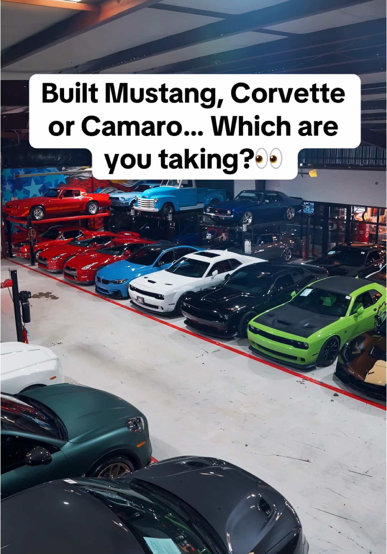 Which are you taking?👀 Let us know below and head online for the full listing and build sheet on all 3 of these builds!💻 #camaro #ZL1 #mustang #gt350 #corvette #z06 #1000HP #carsforsale #moddedcars 