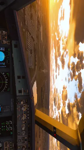 A320ceo Leonardo da Vinci International Airport 📍#msfs2024 #sunset #aviationlife #planes 