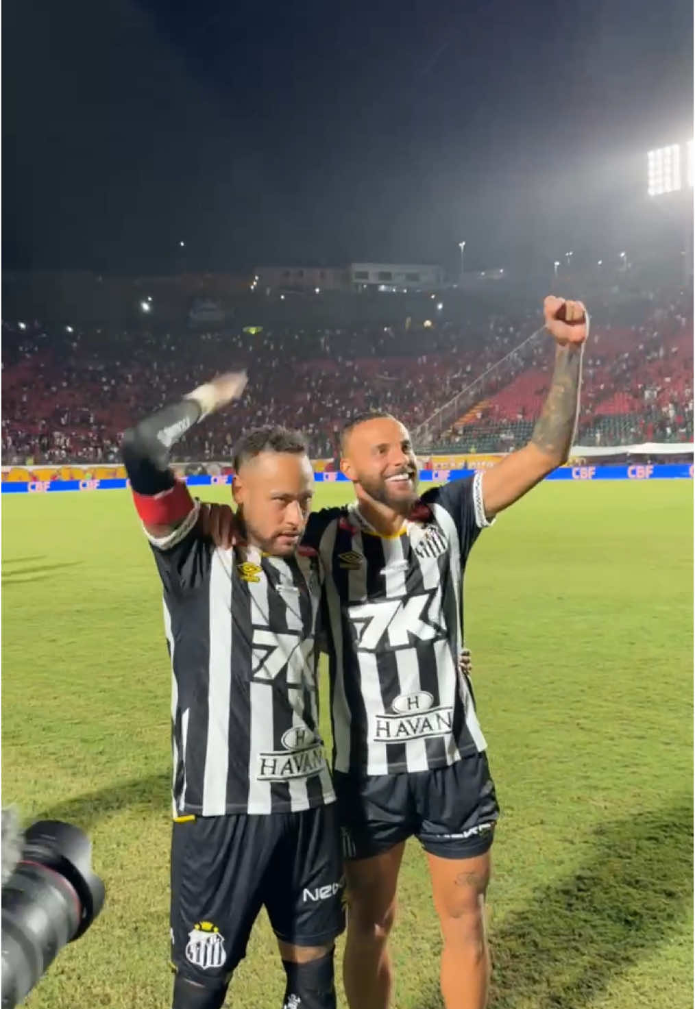 JUNTOS! 🤍🖤 #Santos #SantosFC #TikTokEsportes #Neymar #NeymarJr 