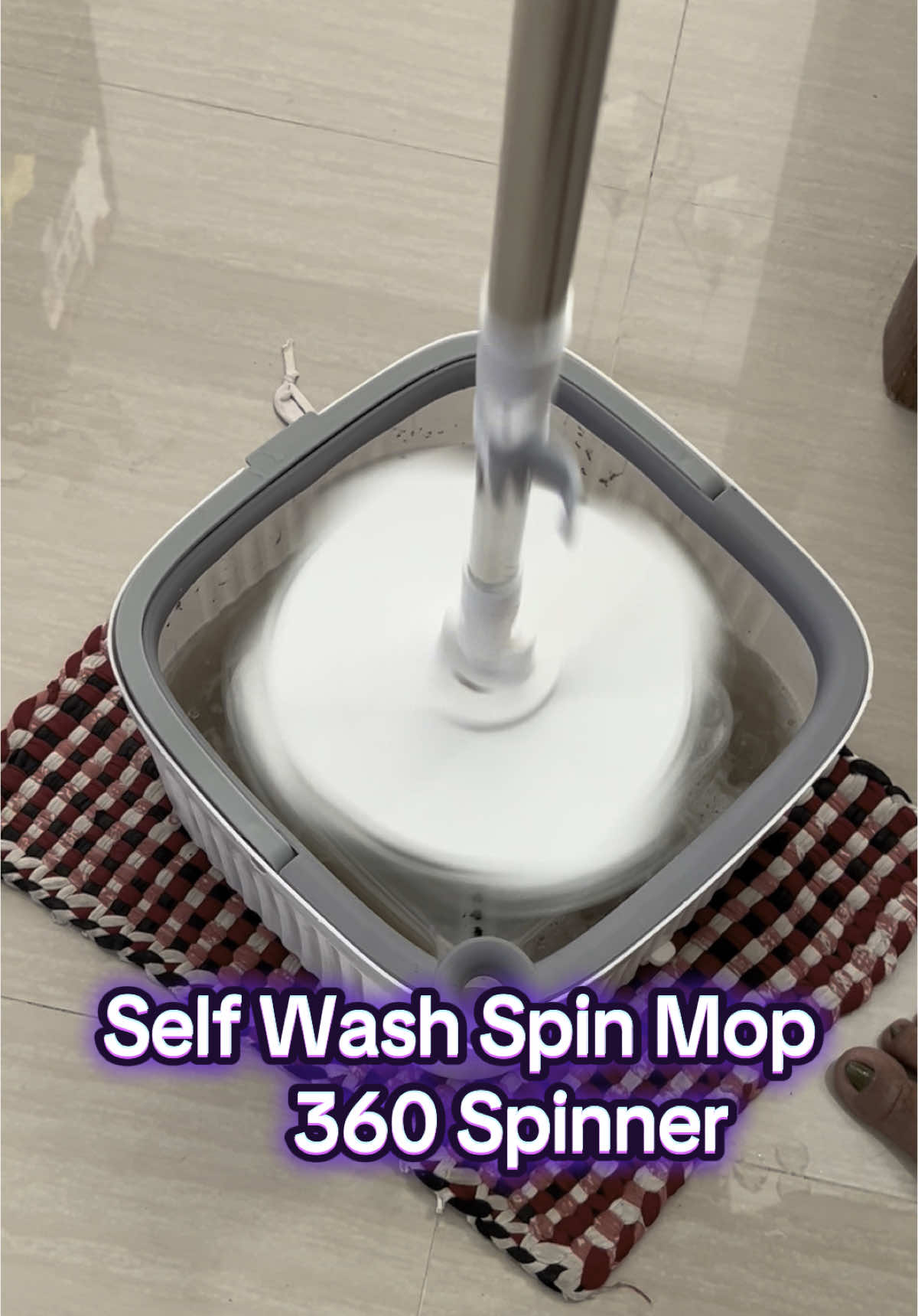 Floor cleaning #fyp #pmop #selfwashspinmop #360spinner #cleananddirtywaterseparation 
