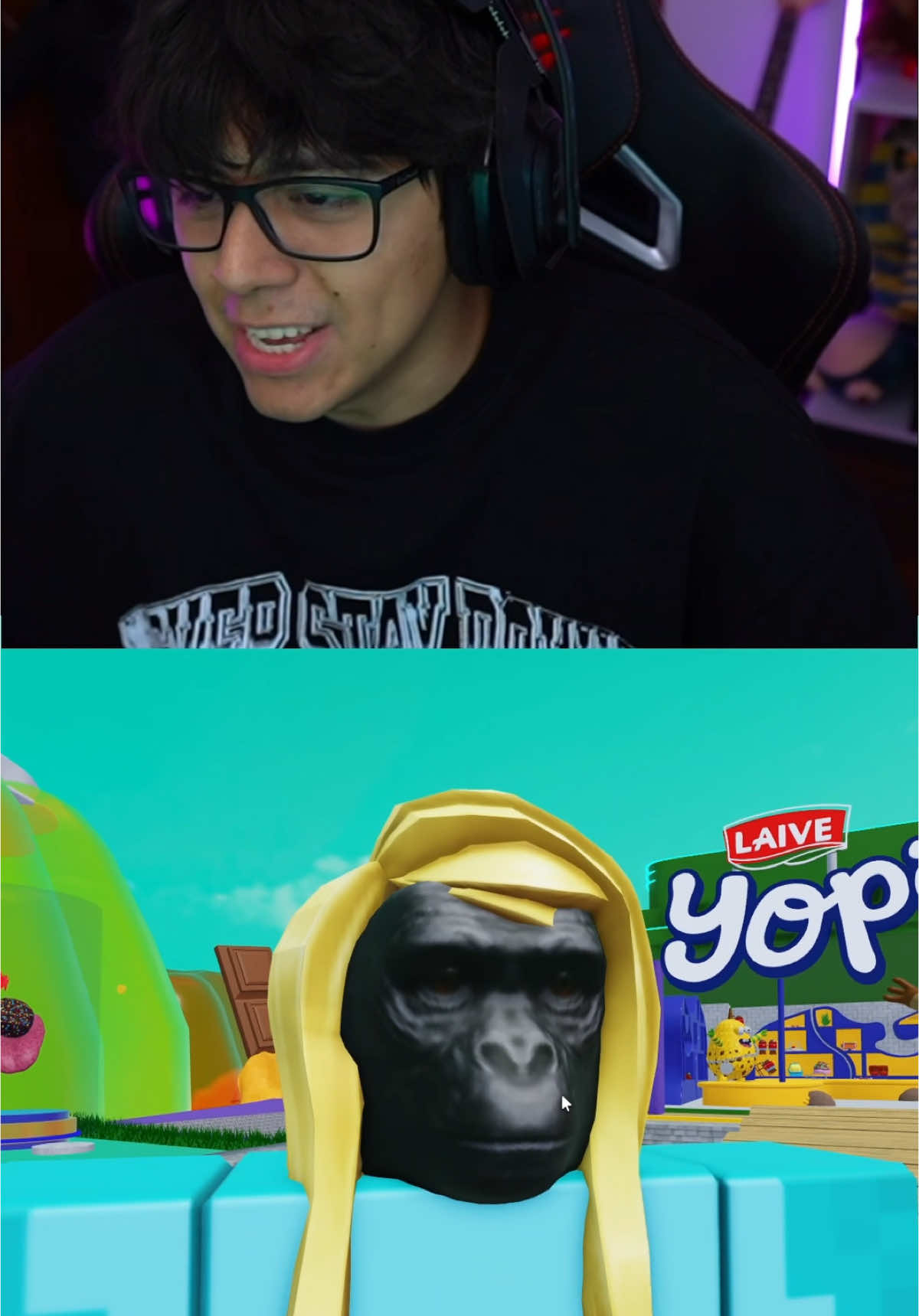 Encontre la parte más loca y divertida de Roblox 🤯 junto a @Yopi  #Yopiverso #LaiveYopi #publicidad