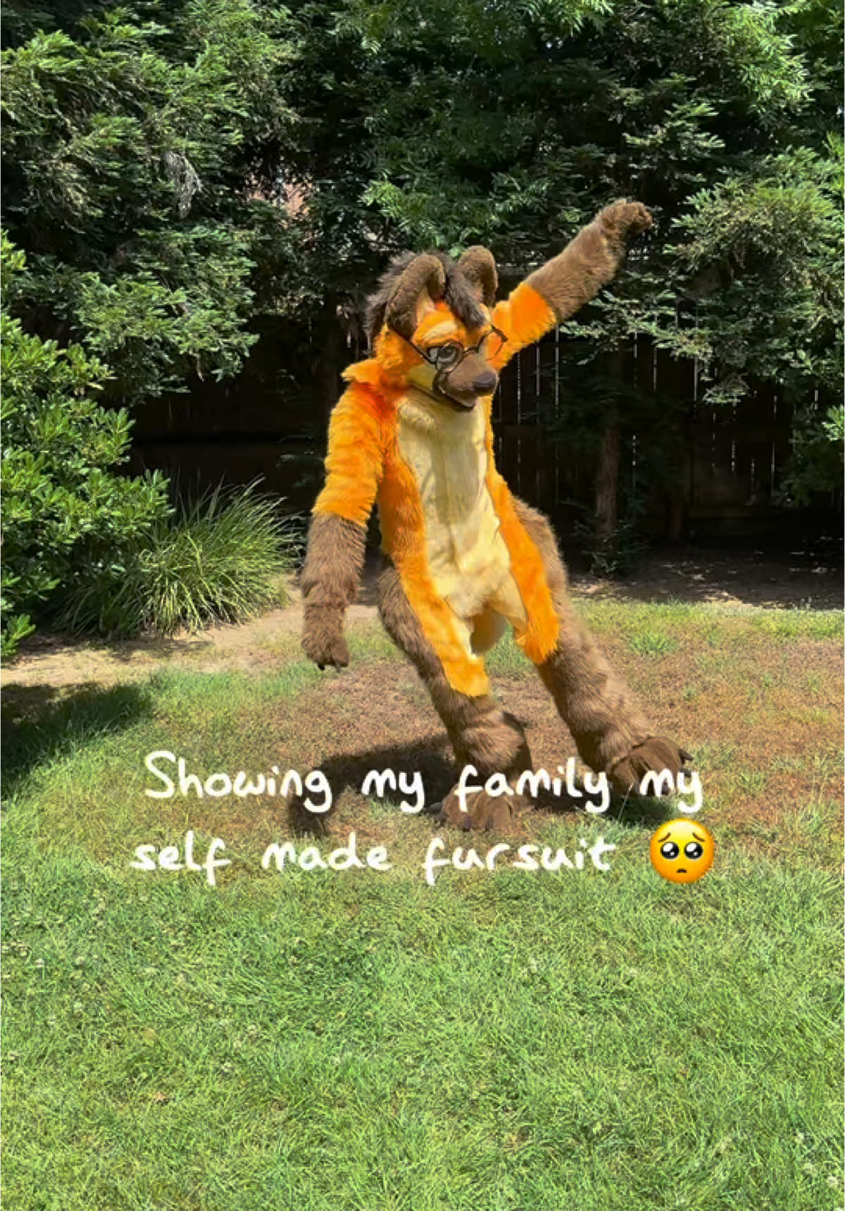 Showing my family my completed full fursuit 🥺🙏 #reaction #furry #furries #furryfriends #furryfandom #fursona #fursuit #fursuiting #fursuits #fursuiter #furrytrash #furrytiktok #furriesoftiktok #furriesofinstagram #furrycommunity #furryfyp #manedwolffursuit #manedbento #cosplay #costume