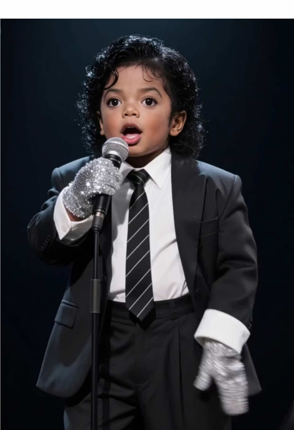 MJ performing as a baby 💙😭 #michaeljackson #mj #baby #singing #missyou #ai #trend #fyp 