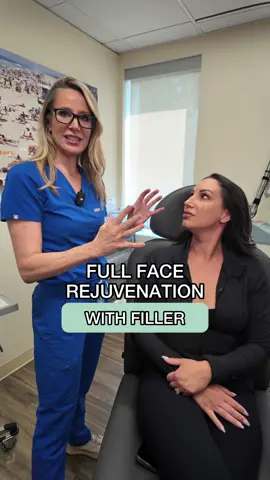Full face rejuvenation with our registered nurse Lorrie and a beautiful patient of ours. Let us know if you have any questions about face rejuvenation ✨  #sculptra #nursetok #skincare #plasticsurgeon 