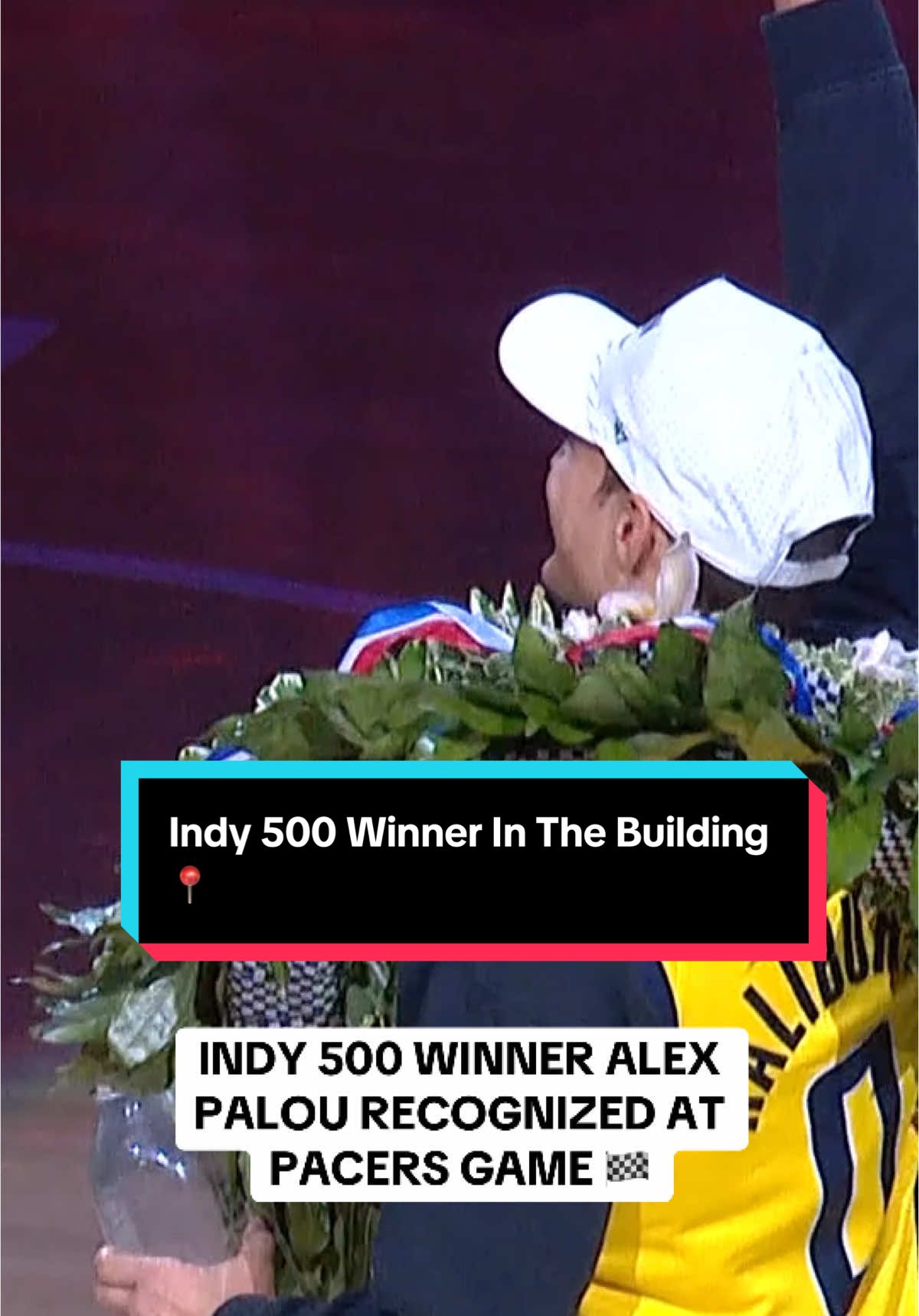 The Indy 500 winner in the building 📍🏁 @Pacers #NBA #Basketball #IndianaPacers 