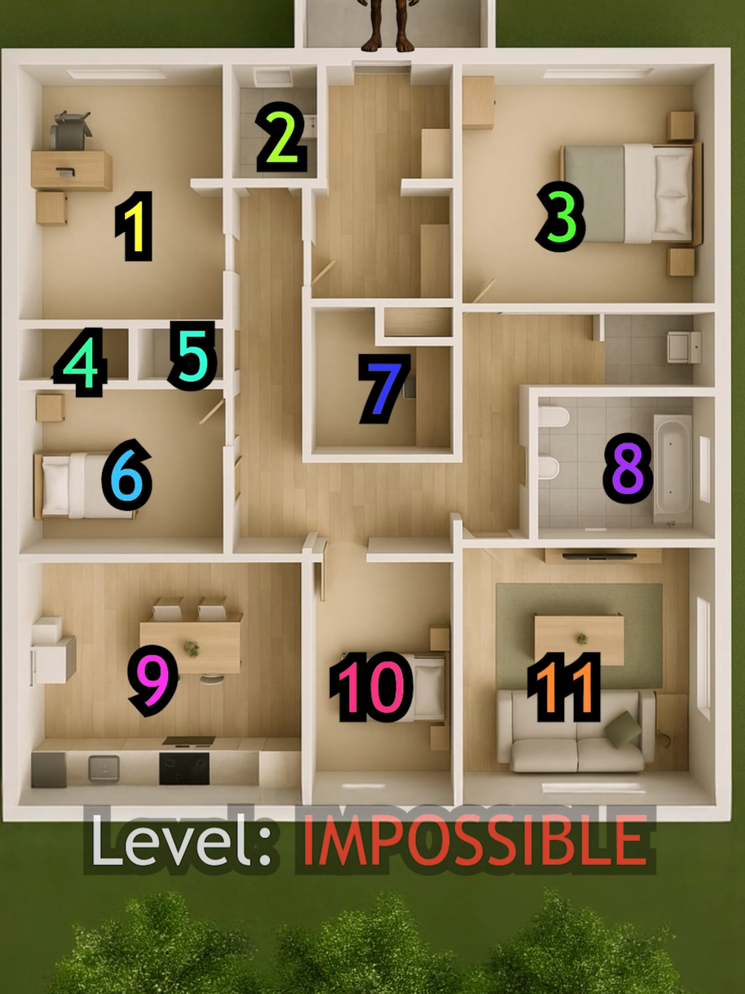 Choose where to hide. What was your room? #hideandseek #survive #game