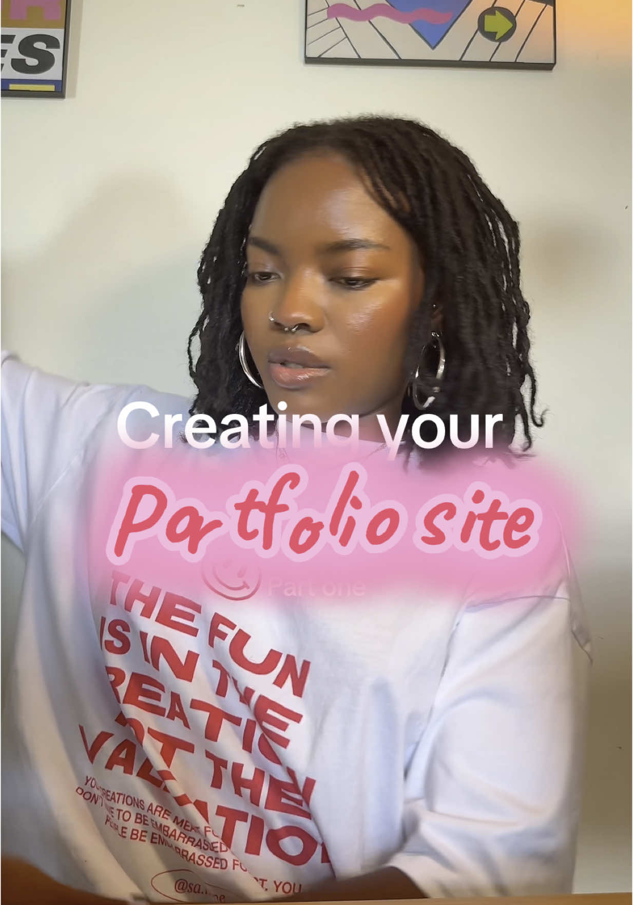 Your portfolio is your digital home that YOU control. Your own little corner of the internet where you can showcase your work, tell your story, and build your brand exactly how you want 🏠 #portfolio #howtotiktok #designer #graphicdesign #adobe #adobeexpress #readymag #canva #squarespace 