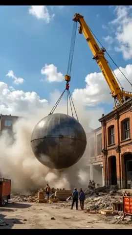 building demolition (wrecking ball) in New York #demolitionclips #buildingdemolition #demolition #foryoupage❤️❤️ 