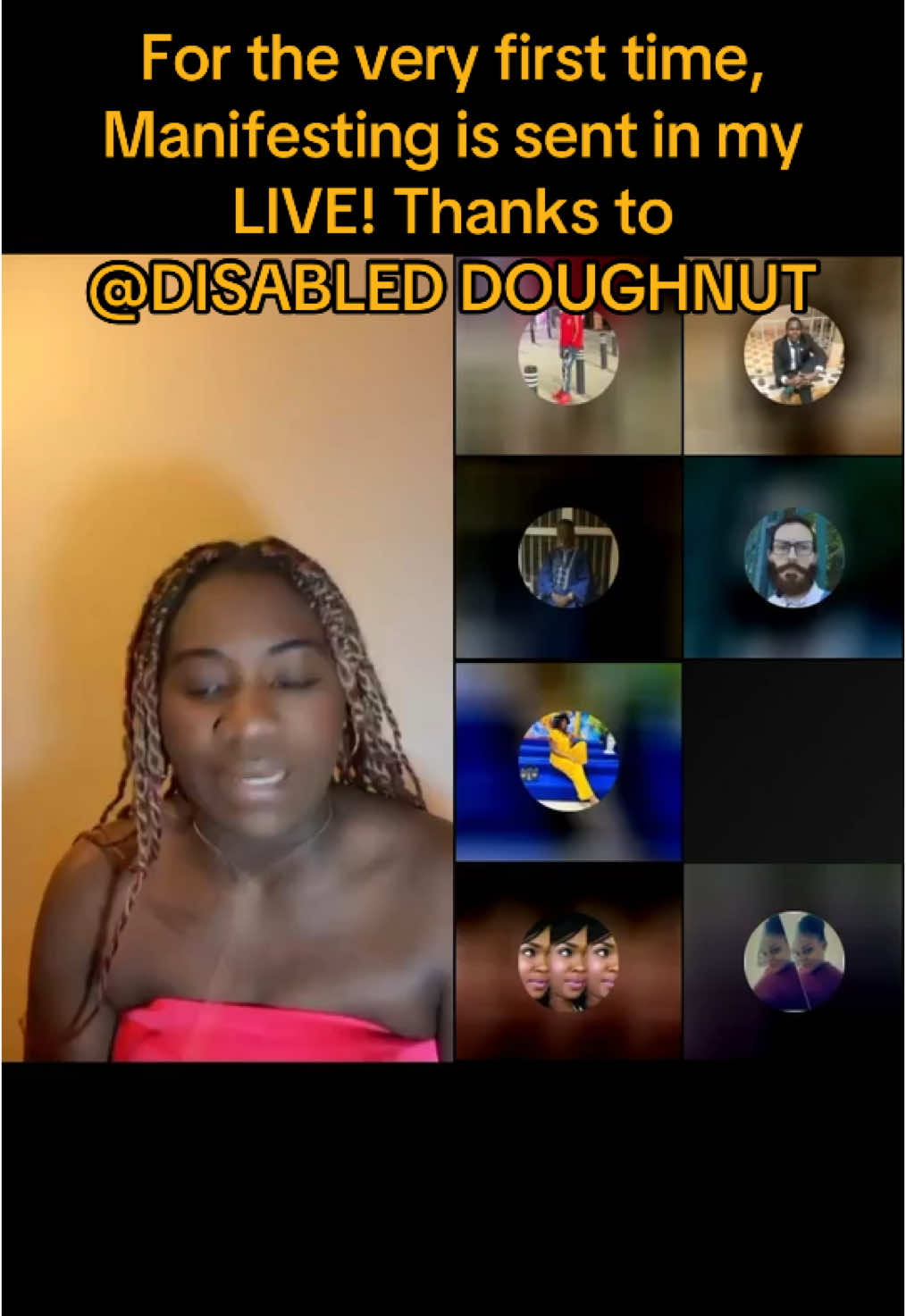 I appreciated it so much! Thank you, DISABLED DOUGHNUT! It was the first time I saw this Gift in my LIVE.@DISABLED DOUGHNUT #tiktoklive #livehighlights #livegift #manifesting 