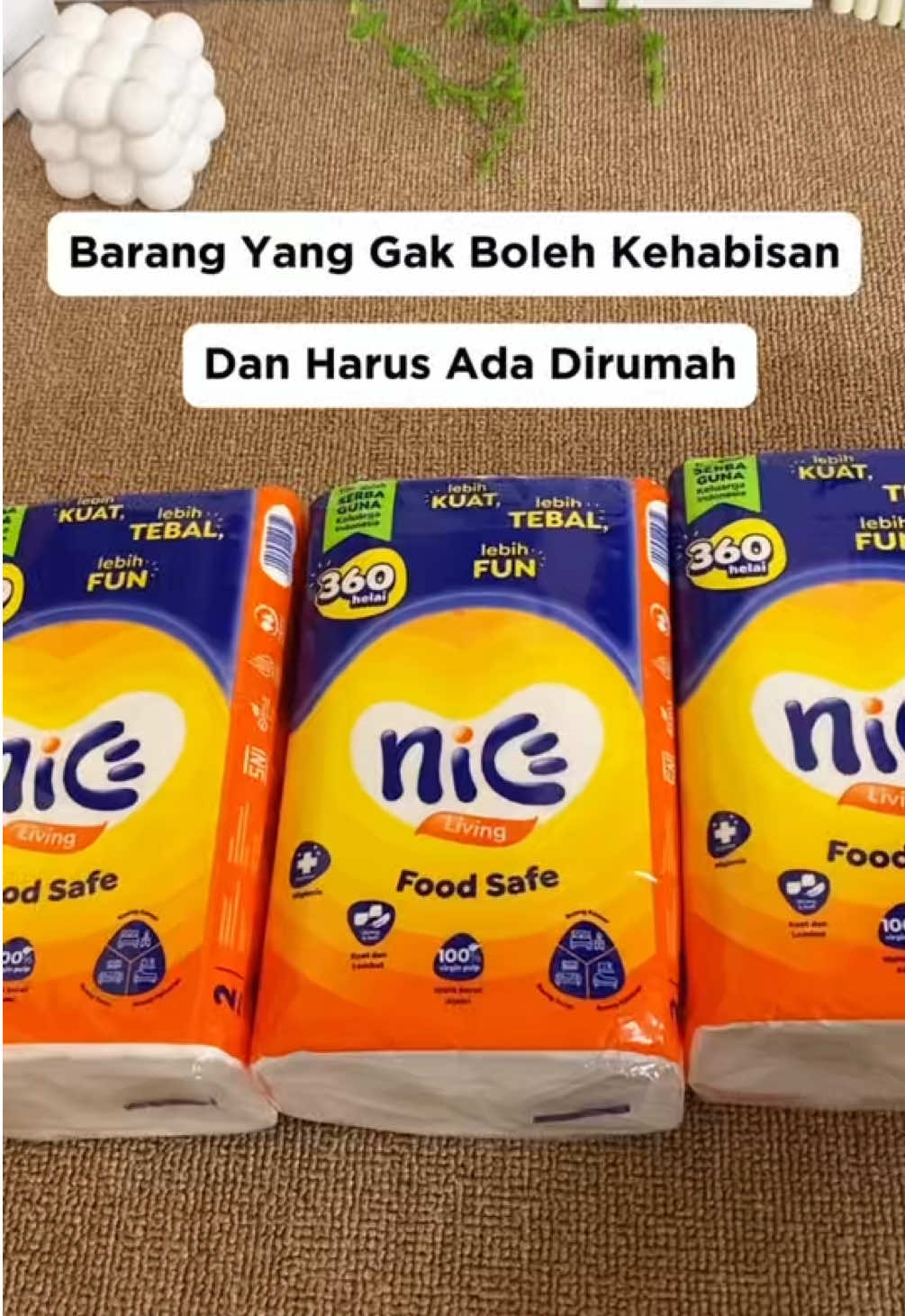 Tisu wajah nice yang bermanfaat banget dirumah #tissue #tisumurah #tisunicemurah 