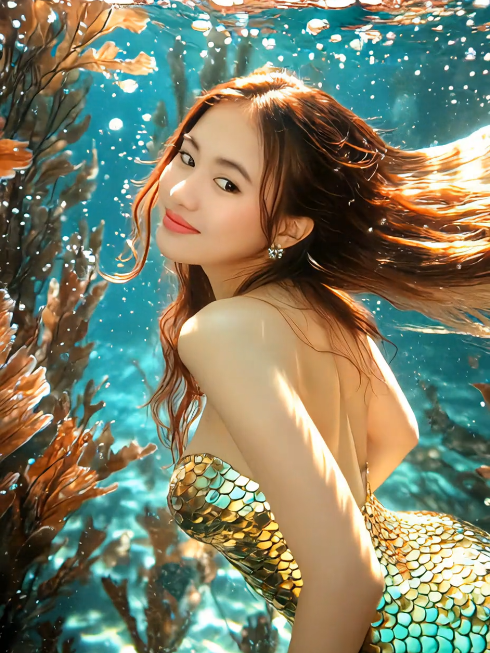 Khayalan waktu kecil🧜‍♀️ #ai #mermaid #xybca #foryou 