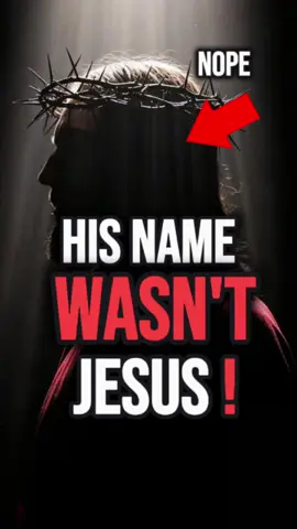 🧠 Think “Jesus” is his real name? Think again. #HiddenHistory #BibleTruth #ReligiousFacts #JesusName