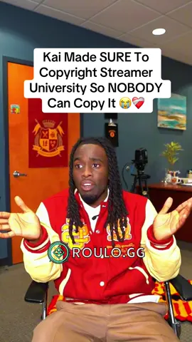 Kai Made SURE To Copyright Streamer University So NOBODY Can Copy It 😭❤️‍🩹 #kaicenat #streameruniversity #fyp #viral #teamwork 