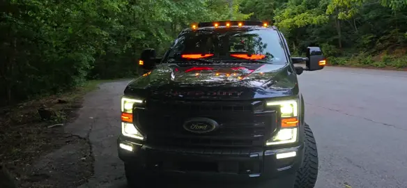 Signs I've been on TikTok too much, lol (don't ask me why my S24 recorded red eyes as yellow. (peep the reflection on hood.) #devileyes #f250 #superduty 