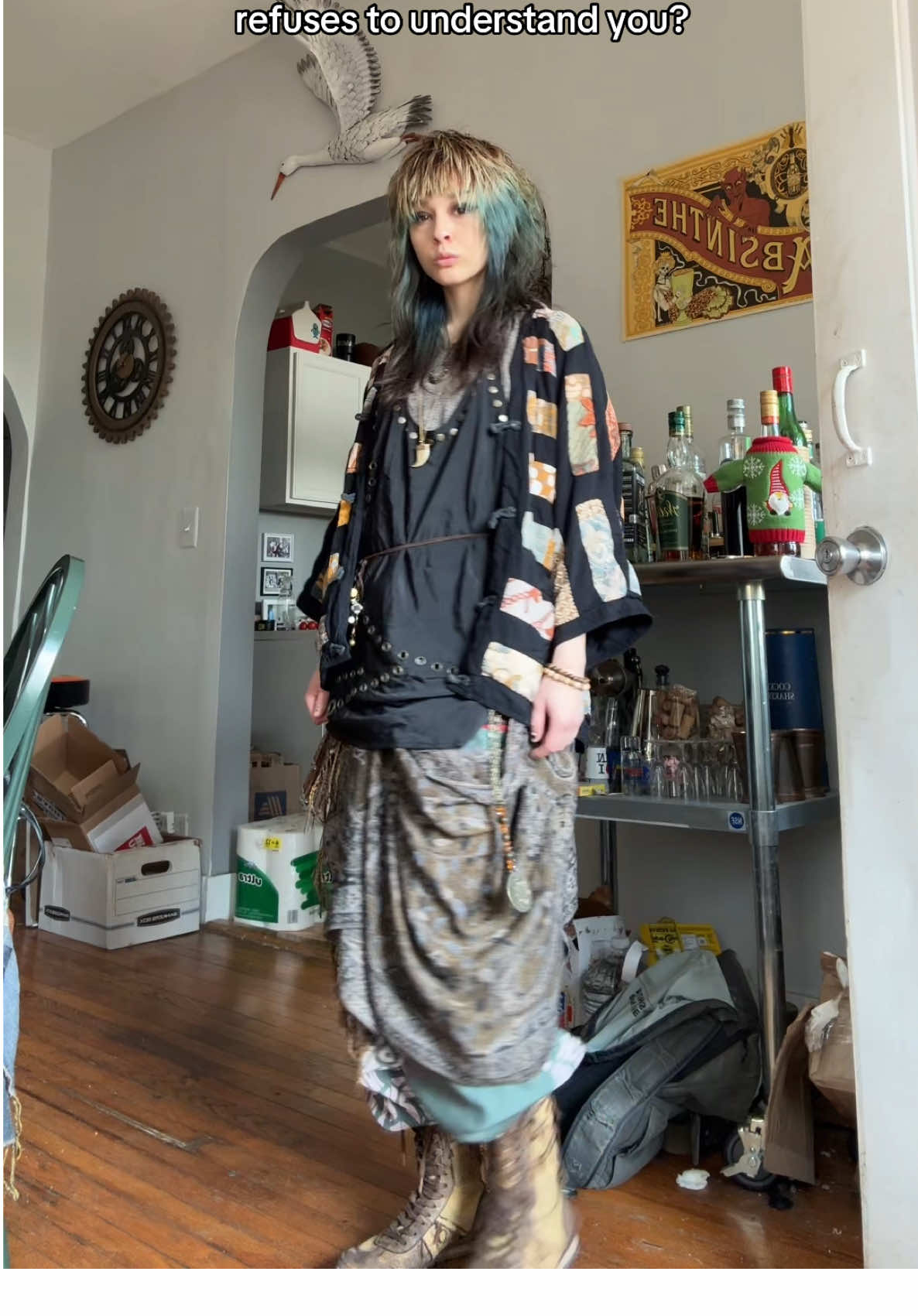 here’s some tips on how to layer your outfits like i do! accessories and subversive garments are key! #subversivefashion #subversive #OOTD #outfitinspo #outfits #clothes #thrifted #thrifting #layering #layeringoutfits #postapocalyptic #layers #bohofashion #drifter #kimono #altfashion #bohostyle #hippiestyle #styleinspo #fashion #fashioninspo #postapocalypticfashion #vintagefashion #futuristicfashion #dystopianfashion #dystopian #grungefashion #bohomeless #alternative #wastelandfashion #scarves #DIY #diyfashion 