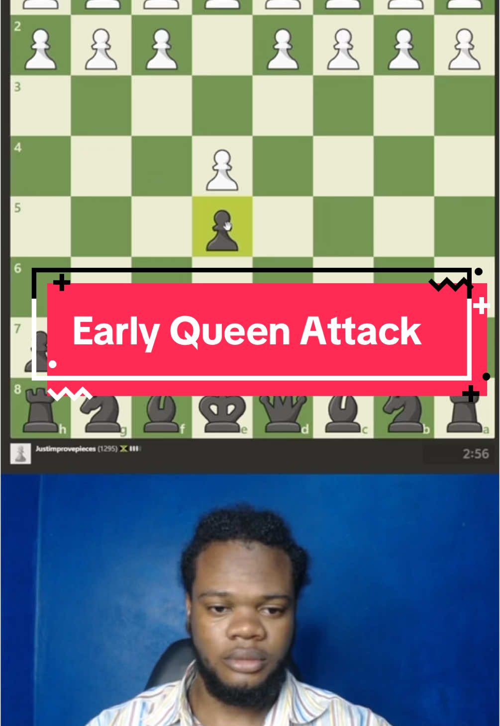 Early Queen Attack - #chess #chesstok #chesstips #chesstricks #chessmoves 