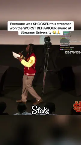 Everyone was SHOCKED this streamer won the WORST BEHAVIOUR award at Streamer University 😭🙏 #streameruniversity #kaicenat 