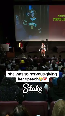 she was so nervous giving her speech😭❤️‍🩹 #fyp #kaicenat #streameruniversity 