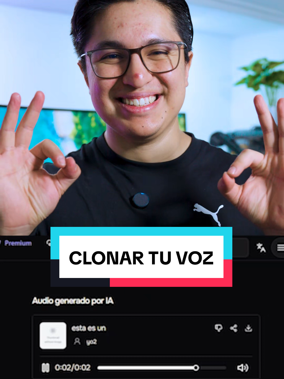 Como clonar tu voz con inteligencia artificial #voiceclone #clonarvoz #inteligenciaartificial #iagratis 