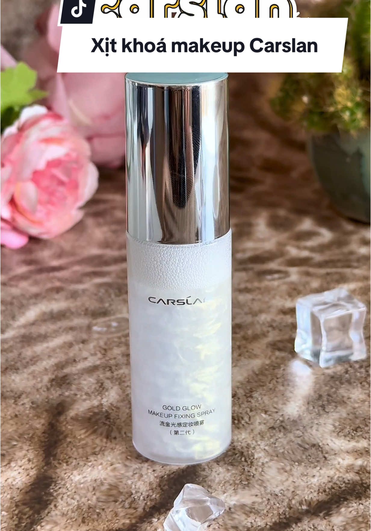 Muốn có 1 lớp nền bền , mịn , lì thì không nên bỏ qua em xịt khoá makeup của Carslan này nha #carslan #hongugc 