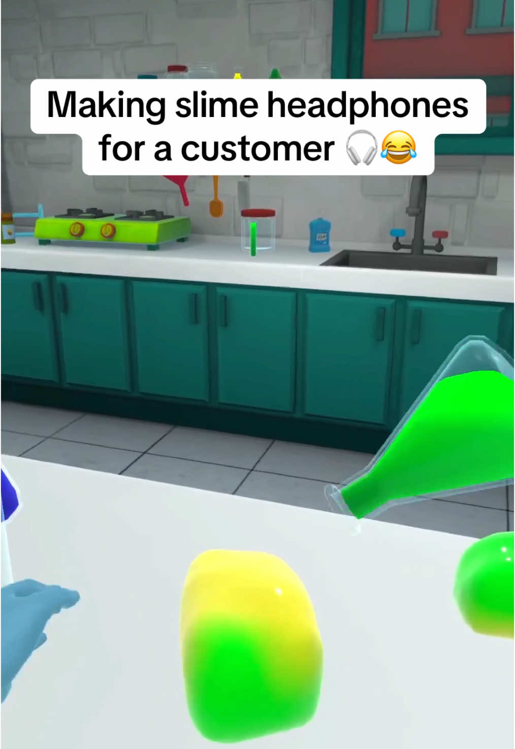 What should we make next? 🧪 #slimelab #slime #vr #vrgame #vrgaming #quest2 #quest3 #steam 
