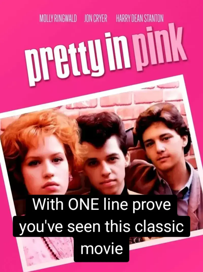Prove you've seen this movie with one line. #1980s #80smovie #prettyinpink #duckiedale #mollyringwald #80skid #genx #jamesspader #Andrewmccarthy #johncryer 