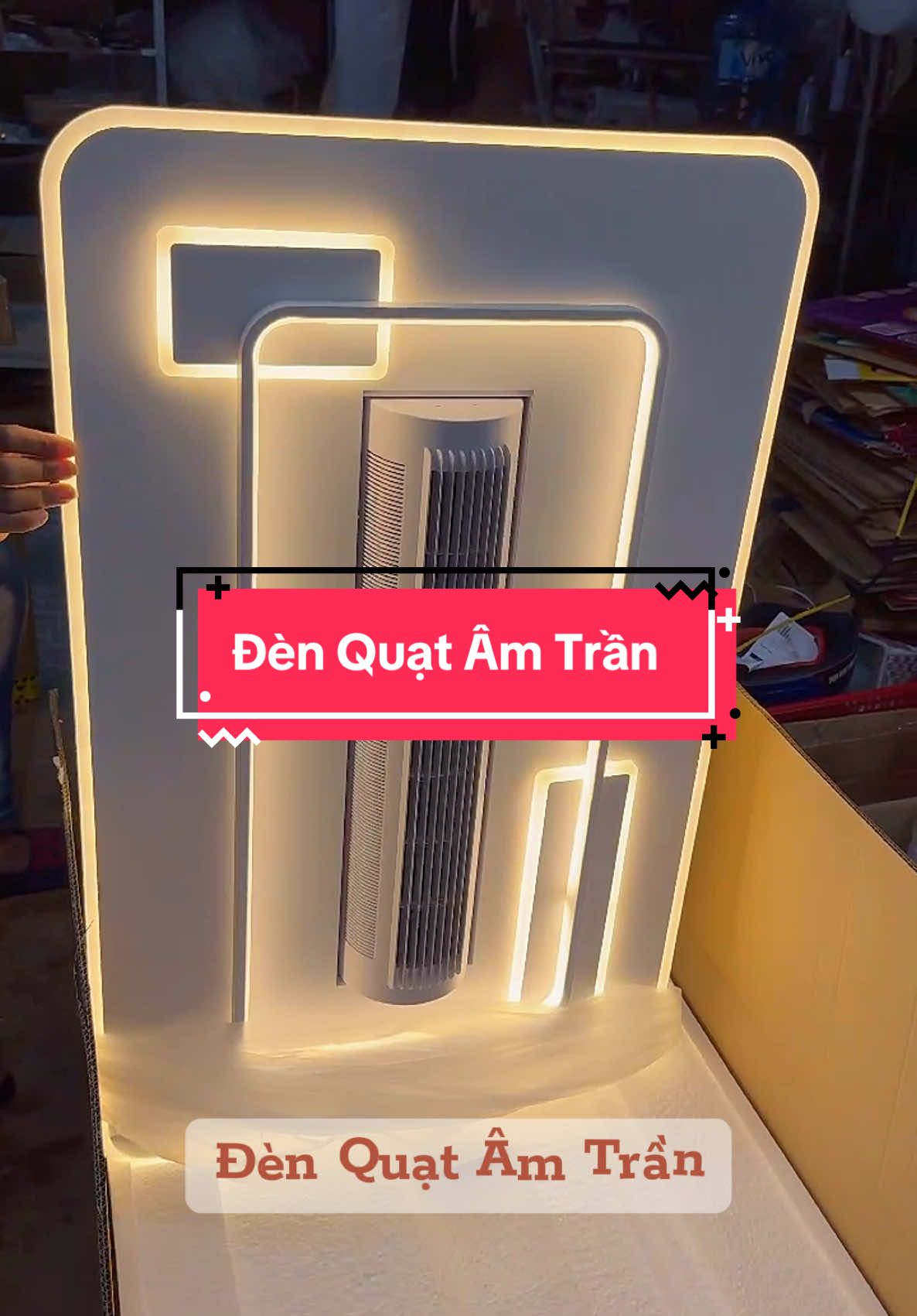 Đèn Quạt Không Cánh Ốp Trần Thế Hệ Mới. #xuhuong #denquattran #denquatkhongcanh #denoptran #giadungnhasam 