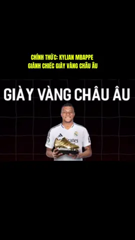 📍31 bàn thắng, 62 điểm, một cú đúp ở vòng cuối. Và Kylian Mbappé chính thức giành Giày Vàng châu Âu mùa giải 2024/25. 📍Từ một khởi đầu nhạt nhòa tại Bernabéu đến cú nước rút điên rồ 9 bàn trong 5 trận, tiền đạo người Pháp đã biến những nghi ngờ thành sự thật không thể chối cãi: anh là tay săn bàn hay nhất lục địa già mùa này. 📍Đây còn hơn cả một danh hiệu cá nhân. Nó là hồi chuông cảnh báo gửi đến toàn châu Âu: kỷ nguyên mới của Real Madrid đã bắt đầu, và người mở màn là Kylian Mbappe Dẫu cho mùa bóng vừa qua, Los Blancos trắng tay toàn tập ở mọi đấu trường.