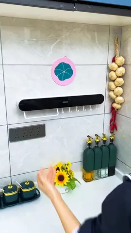ECOCO Multifunctional Wall Mounted Knife Holder - Rak Dapur Pisau Gantungan Serbet Sepatula #rakpisaudapur #rakpisau #tempatpisau #fypindonesia 