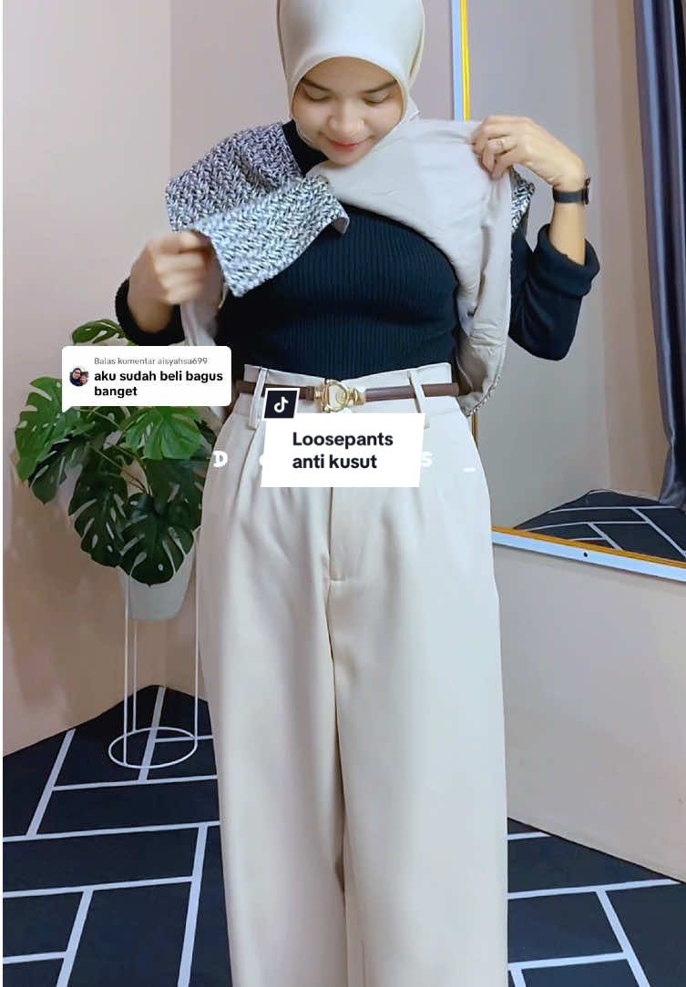 Membalas @aisyahsa699 Loosepants anti kusut 🫶🏻#loosepants #OOTD #outfitideas 