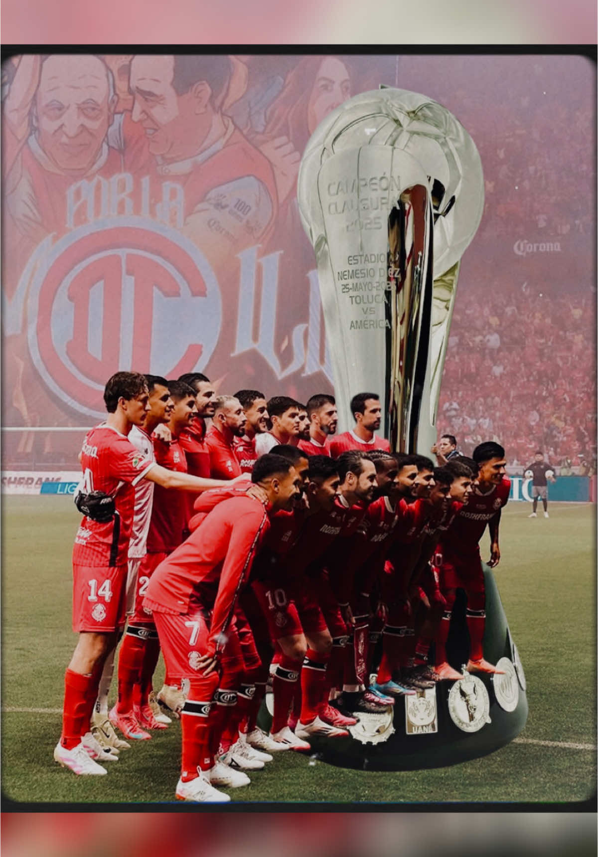 🔴⚪🔥 ¡TOLUCA CAMPEÓN DEL CLAUSURA 2025! 🔥⚪🔴 ¡La historia se escribe en rojo escarlata! 🏆✨ El Deportivo Toluca Fútbol Club vuelve a lo más alto del fútbol mexicano, consagrándose campeón del Clausura 2025 de la Liga MX tras una temporada llena de entrega, pasión y garra. 👏 Con un equipo sólido, una afición incansable y un juego que enamoró, Los Diablos Rojos levantan su onceavo título y confirman por qué son uno de los grandes del balompié nacional.   🔥 ¡El infierno está de fiesta! #TolucaCampeón #LigaMX #Clausura2025 #VamosDiablos #InfiernoRojo #fyp #fypシ゚ #fypp #fypdongggggggg 